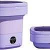 GR”AT Portable washing machine,Mini Washer,11L upgraded large capacity foldable Washer,Deep cleaning of underwear,baby clothes and other small clothes.Suitable apartments,dormitories,hotel. (Purple)