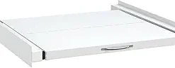 Gecheer Double Washing and Drying Machine Pedestal White with Drawers