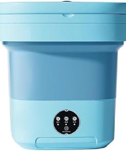 Portable 8L Mini Washing Machine with Foldable Spin Dryer for Travel