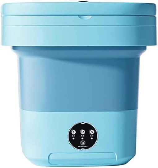 Portable 8L Mini Washing Machine with Foldable Spin Dryer for Travel