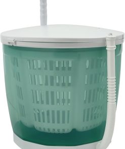 Portable Mini Washer and Spin Dryer Manual Non-Electric Green 2 in 1