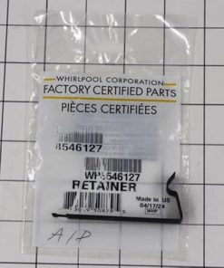 Black Stainless Steel Washing Machine Drain Pump Retainer Clip WP8546127