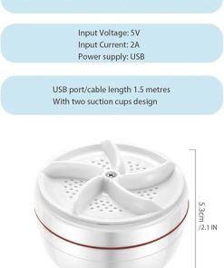 Portable Mini Turbo Washer for Apartments Travel and Small Items 2