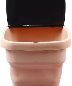 Portable Mini Washing Machine 15L High Temperature Resistance Pink Orange