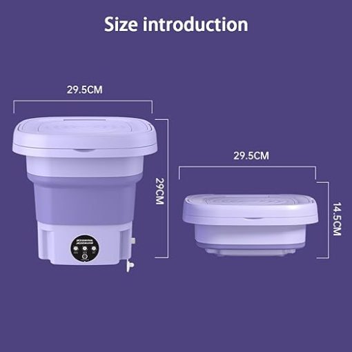 Compact Mini Washing Machine with 8L Dryer for Travel and Dorm Use - Image 2