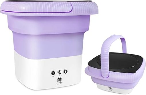 Portable Washing Machine 6.5L Mini Washer with 3 Wash Modes