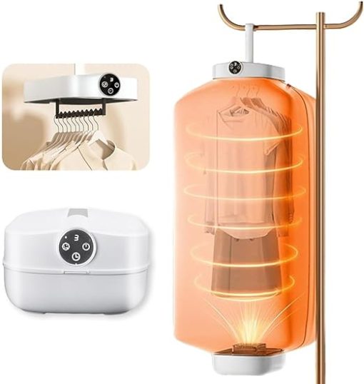 Portable Clothes Dryer for Apartments and Travel with Timer Function