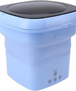 Foldable Washing Machine Portable Bucket Washer 100-240V Travel Use 2
