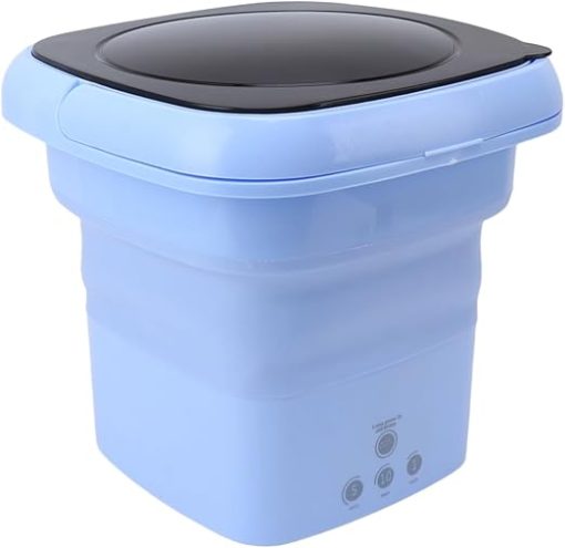 Foldable Washing Machine Portable Bucket Washer 100-240V Travel Use - Image 2