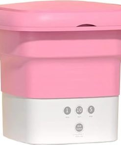 Portable Mini Washing Machine 5.5L Foldable with Drain Basket for Baby Clothes