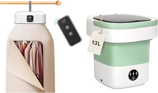 Portable Washer Dryer Combo 13L Mini Machine Remote Control Compact - Image 2