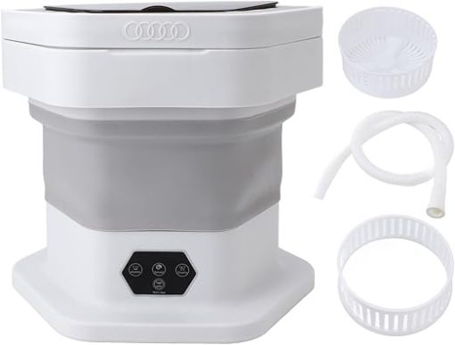 Portable Washing Machine Ideal for Travel and Small Spaces  
Compact Washer and Dryer for Home and Travel Use  
Collapsible Travel Laundry Solution for Small Spaces  
Large Capacity Portable Washing Machine for RV and Camping