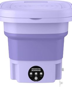Compact Portable Washing Machine with Drain Basket and 3 Timers
