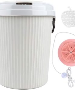 Mini USB Powered Portable Desktop Ultrasonic Clothes Washer Pink