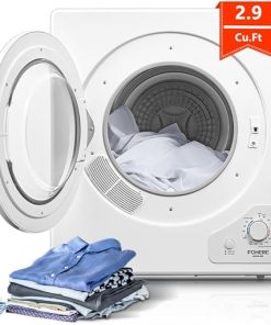 Compact FOHERE 2.9 cu.ft Portable Electric Clothes Dryer for Small Spaces