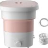 Foldable Washing Machine Portable Bucket Washer 100-240V Travel Use 4