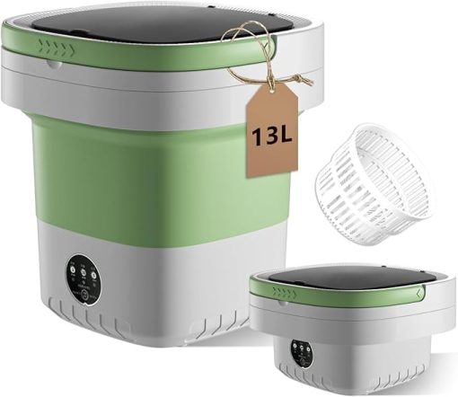 Upgraded 13L Portable Washing Machine for Small Items and Travel