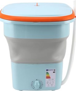 Portable 16L Mini Washing Machine with Soft Spin and Drain Pipe
