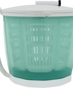 Compact Mini Manual Washing Machine with Spin Dryer in Green