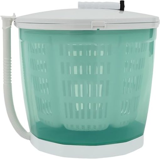Compact Mini Manual Washing Machine with Spin Dryer in Green