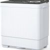 Automatic Washing Machine 17.6 lbs Portable Washer with Drain Pump 4