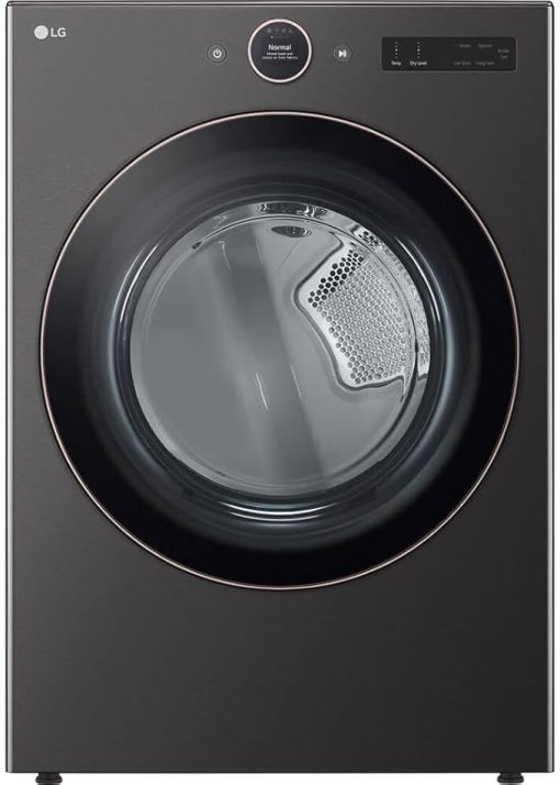 LG DLEX6500B 7.4 Cu Ft Black Steel Stackable Smart Dryer - Image 2