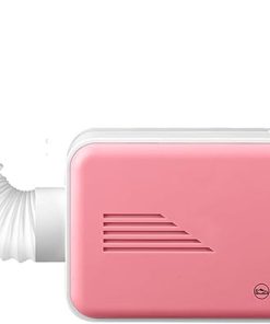 Portable 800W Clothes Travel Dryer with Timer Fast Heating Pink 2
