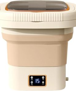Compact Portable Washing Machine with Spin Dryer for Travel and Home