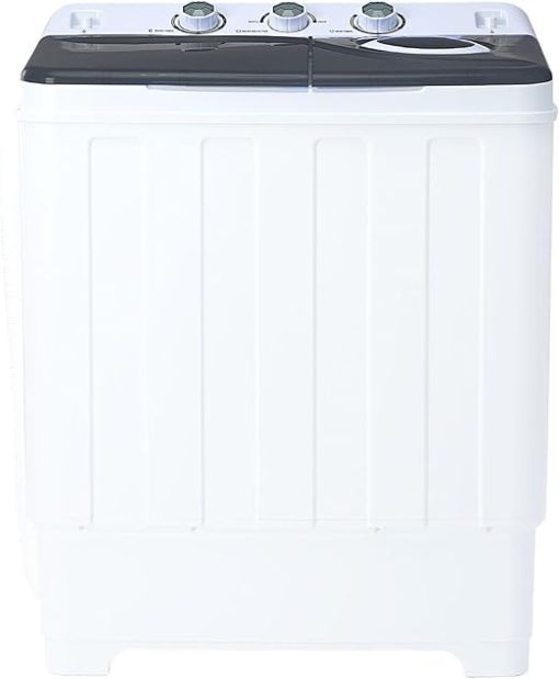 28lbs Portable Washer with Twin Tub 18lbs Wash and 10lbs Spin