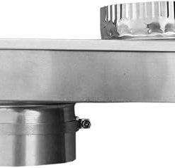 Periscope Vent Replacement For Kenmore, Admiral, Whirlpool, Maytag Dryers – Silver Inox Dryer Vent – Energy Star – 1 cm Depth x Width x Height