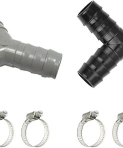 2PCS Y-Type Washing Machine Drain Hose Reducer Connector Adapter