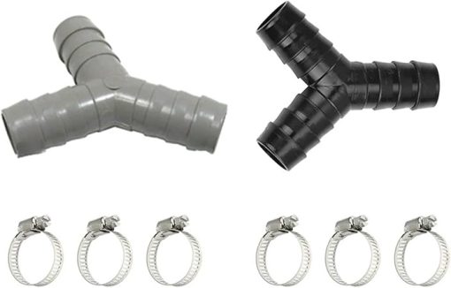 2PCS Y-Type Washing Machine Drain Hose Reducer Connector Adapter