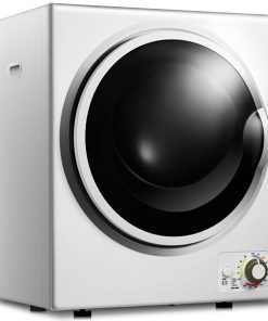 Compact Portable Laundry Dryer with Stainless Steel Tub and 4 Modes