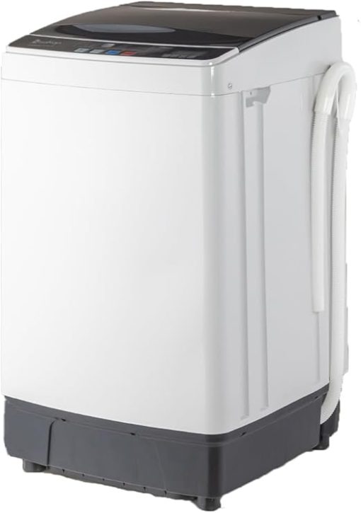 Portable Top Load Washing Machine 17.6 lbs 10 Wash Programs Black - Image 2