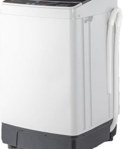 Portable Top Load Washing Machine 17.6 lbs 10 Wash Programs Black
