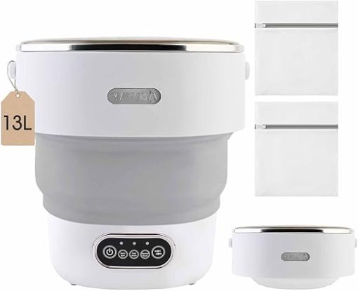 Portable 13L Mini Washing Machine with Spin Basket for Travel