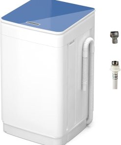 Portable 18lbs Fully Automatic Washing Machine with Stainless Steel Tub