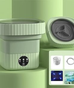 Compact Portable Washing Machine 10L Spin Basket for Small Clothes