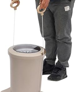 Compact Manual Clothes Dehydrator Foot Pedal Spin Dryer 12L Capacity