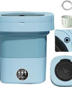 Foldable Mini Washing Machine 15L for Camping RV Travel Lightweight