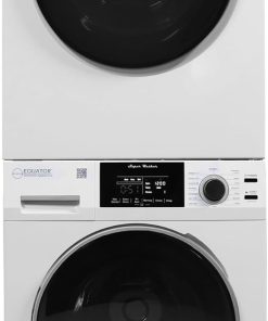 Equator Digital Touch Washer Dryer Set 110V 1.9cf 4cf Stacking Kit 2