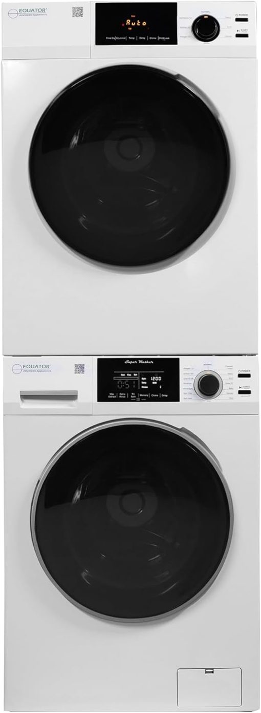 Equator Deluxe 110V Washer 1.9 cu.ft and Vented Sensor Dryer 4 cu.ft