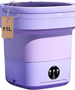 Compact Portable Folding Washing Machine for Apartments and Hotels