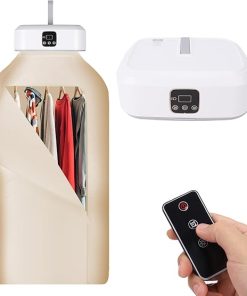Portable Mini Clothes Dryer with Remote for Travel and Apartments