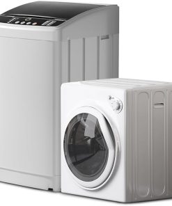 Portable Washer and Dryer Combo Full Automatic Compact 19LBS 13LBS White 2