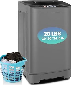 Portable Washing Machine 20Lbs Full-Automatic Washer for Apartments