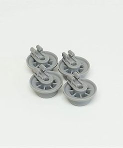 Pack of 4 Bosch Dishwasher Lower Rack Rollers and Axles Replacement