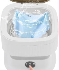 Portable 10L Mini Washing Machine with 3 Modes for Deep Cleaning  
Foldable Washing Machine with Soft Spin Dry for Apartments and Hotels 2