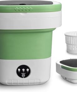 Portable 15L Mini Washing Machine with Spin Basket for Small Spaces