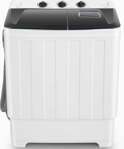 Compact 30Lbs Portable Washing Machine Twin Tub Washer Dryer Combo